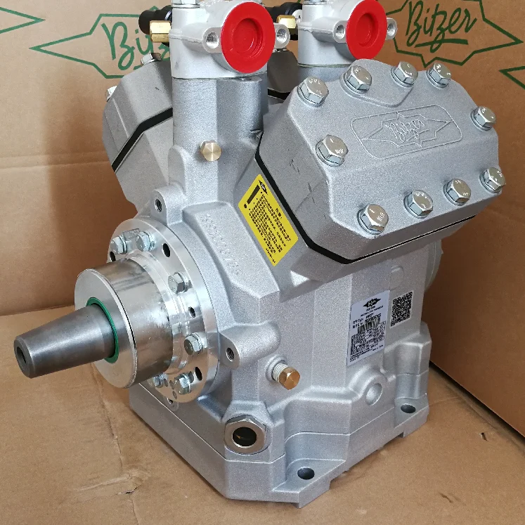 Автобусен климатичен компресор Bitzer 4PFCY – 558 см³, четирицилиндрова версия с открито задвижване от семейство Bitzer F400 | R134a