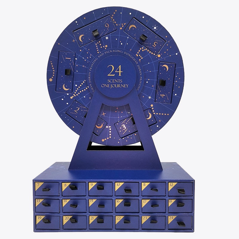 Premium Custom Ferris Wheel-Shaped 24-Day Starry Sky Advent Calendar Gift Box