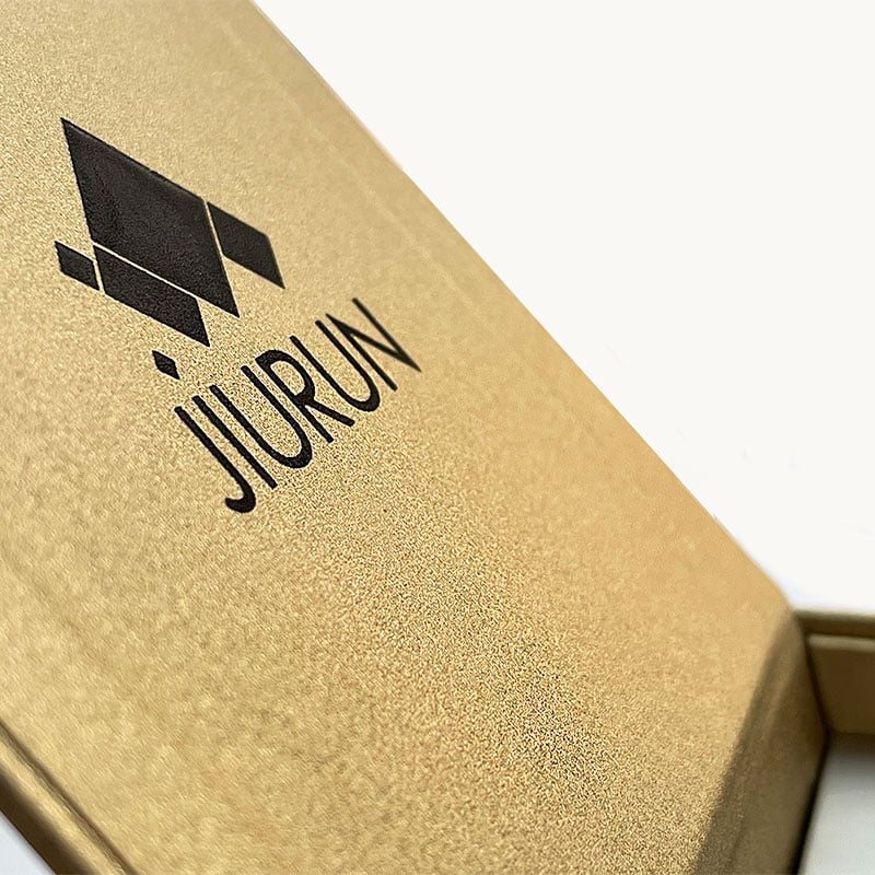 Custom Printed Luxury Cardboard Box Gold Hot Stamping LOGO Black Cosmetic Perfume Packaging Box