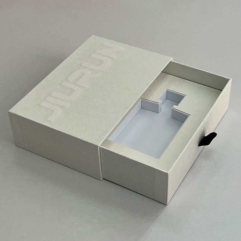 Customized Hard Cardboard Sliding Drawer Box Packaging Box Embossing Logo Printing Sliding Box Packaging