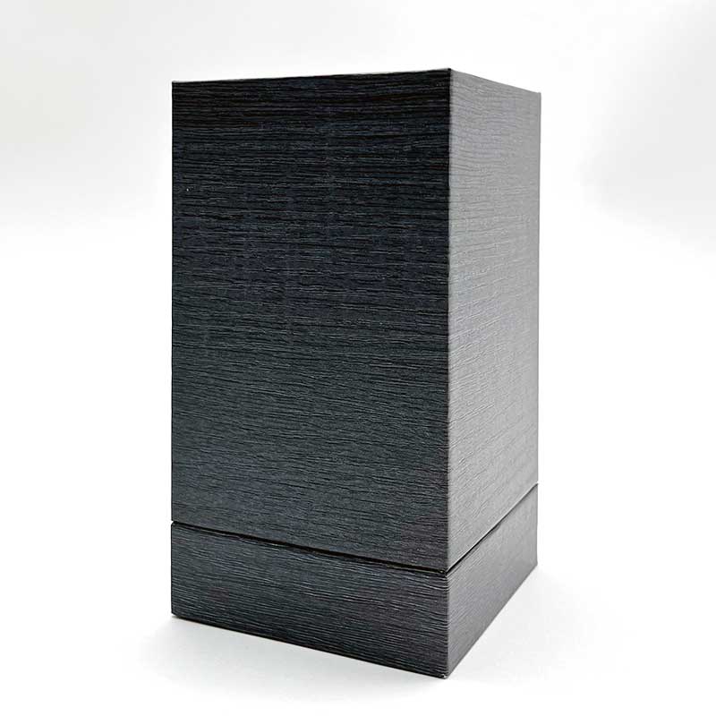 Luxury Custom Wooden Texture Paper Gift Box with Gold Foil logo Premium Box Design envases y cajas para Perfume 