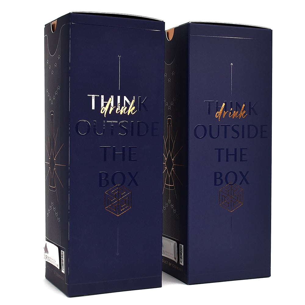 Personalized Mini Wine Box Custom Wedding Favor Party Gift Packaging with Spot UV finish