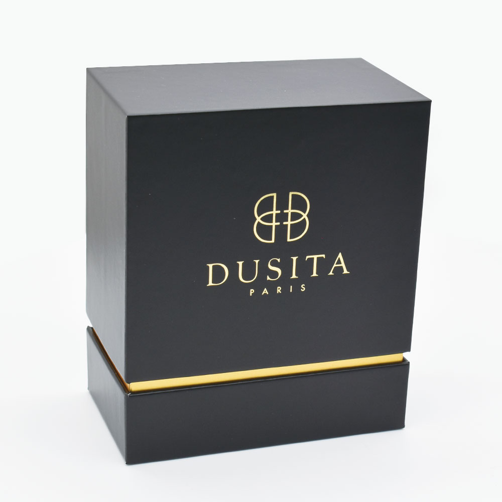 Black Custom Perfume Boxes with Logo & EVA Inserts Soft Touch Perfume Packaging Box cajas de carton para perfumes