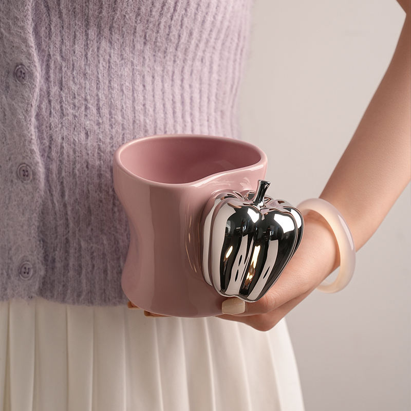 Creative Ceramic Fruit Mug Home Office Couple Water Cup for Original Birthday Gift