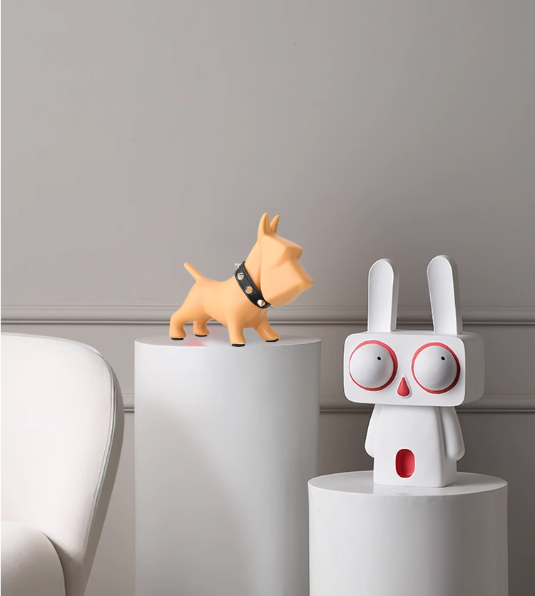 Ceramic Ornament Creative Home Ceramic Ornamenton Cute Puppy Office Desktop Decoration Doll Gift