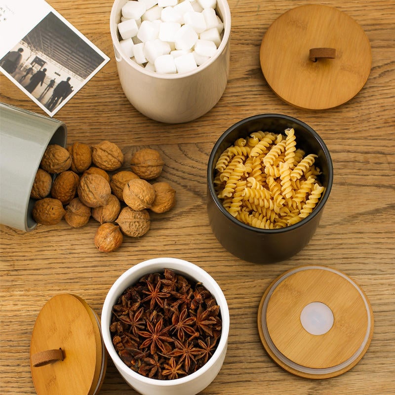 Ceramic Jars Household sealed Jars Tea Jars Large Jars  Kitchen Grain Storage Jars  Storage Jars Coffee Jars