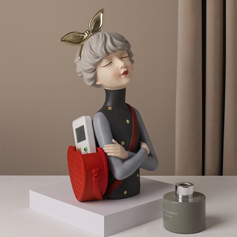 Ornamenti Creativi Figure Animali in Resina Ragazza Figure in Porcellana Decorazioni per Casa Nuovo Design