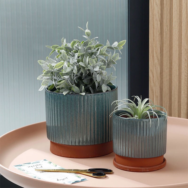 Round Ceramic Flower Pot Terracotta Plant Pots Clay Succulent Pots for Home Decoration Indoor Outdoor Plants