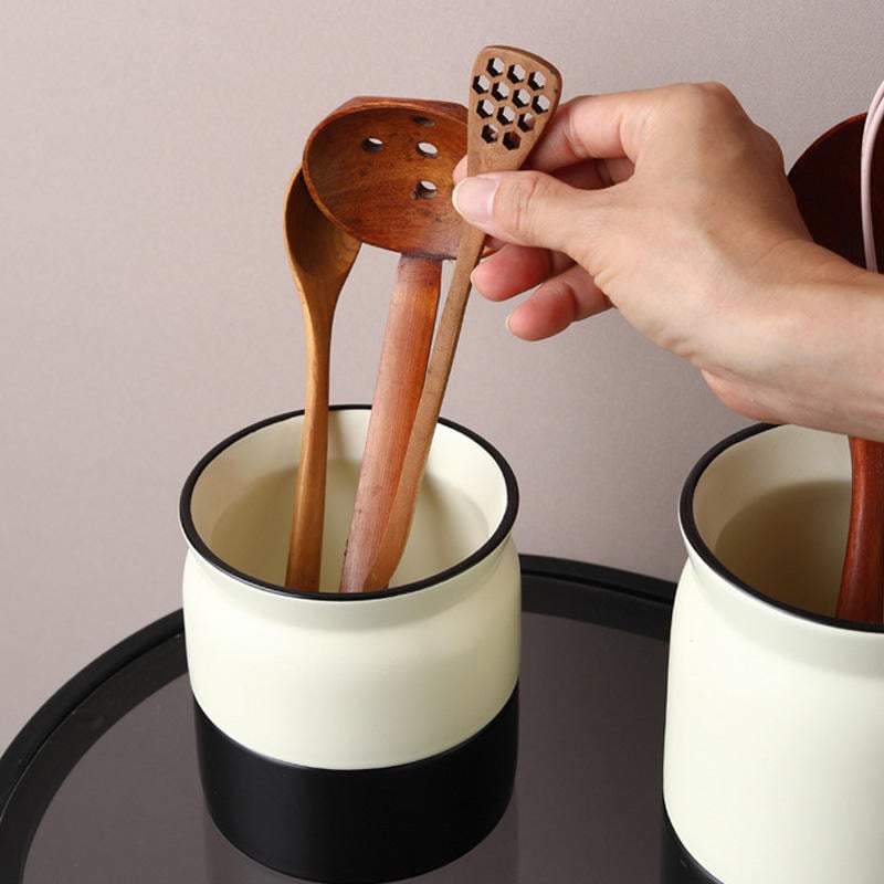 Ceramic Utensil Holder Nordic Cutlery Holder Utensil Storage Organizer Ceramic Kitchen Utensil Container for Kitchen