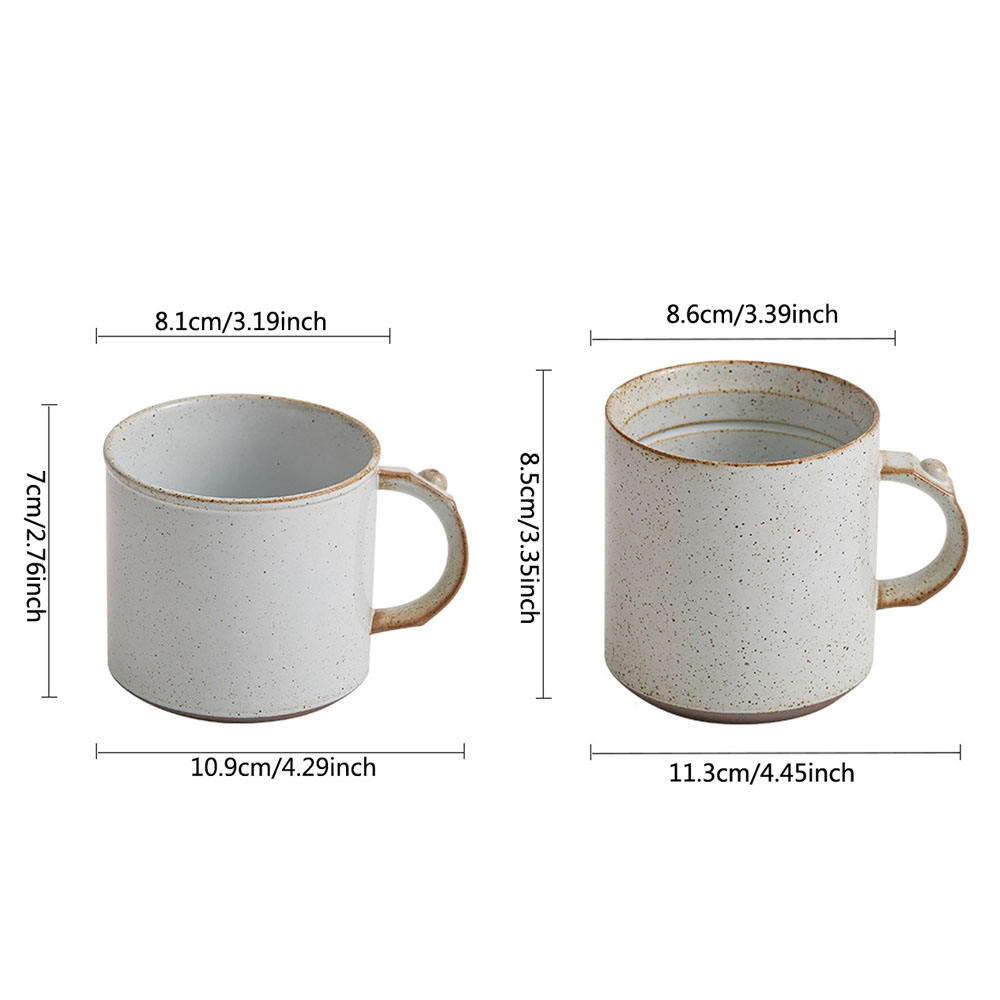 Factory Vintage Simple Handmade Matte Ceramic Coffee Mug Porcelain Clay Cup