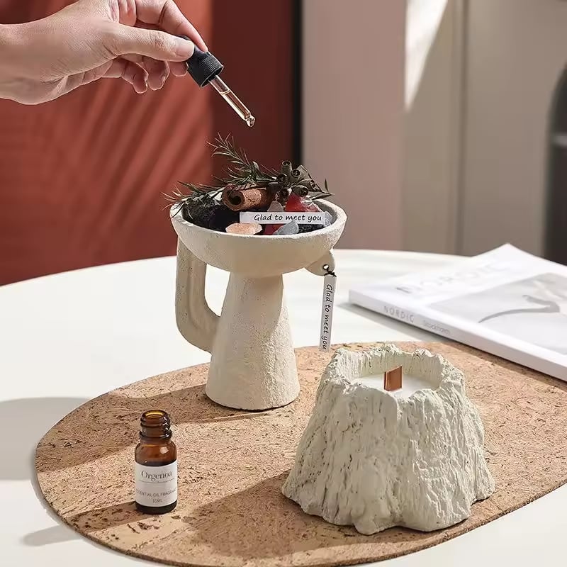 Unique Handmade Ceramic Scented Candle Jars Artistic Home Decor Large Candle Jar