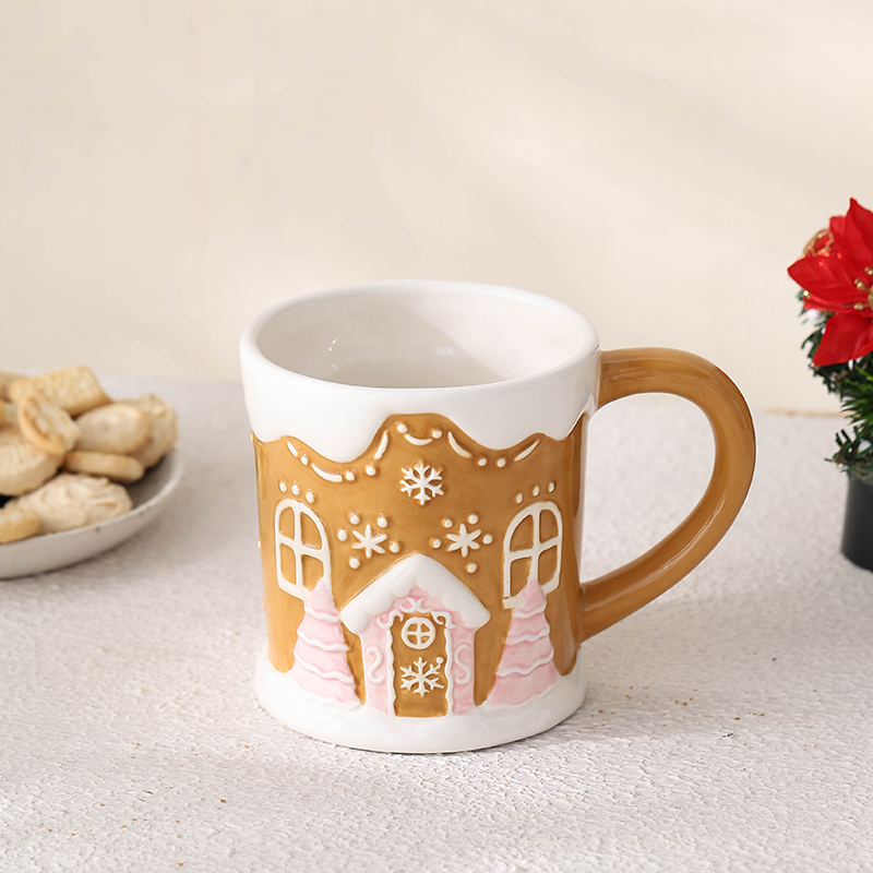 Christmas Shap Ceramic Mug Christmas Day Gift Milk Mug Coffee Mugs