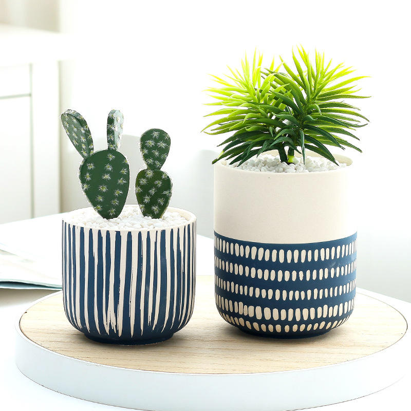 Prosty Boho Kolorowy Sukulenty Kwiatowa Doniczka Ceramiczna Dekoracja Wnętrza