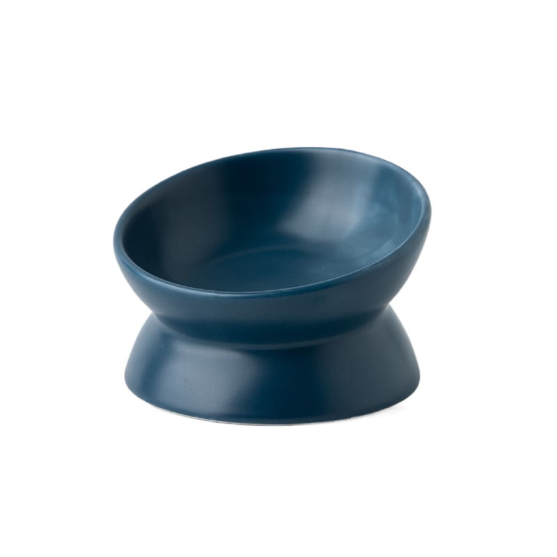 Hot Selling Multicolor Ceramic Pet Bowl  New Ceramic Pet Cat Bowl Oblique Mouth High-footed Dog Bowl Protect the Cervical Spine Dog Food Bowl