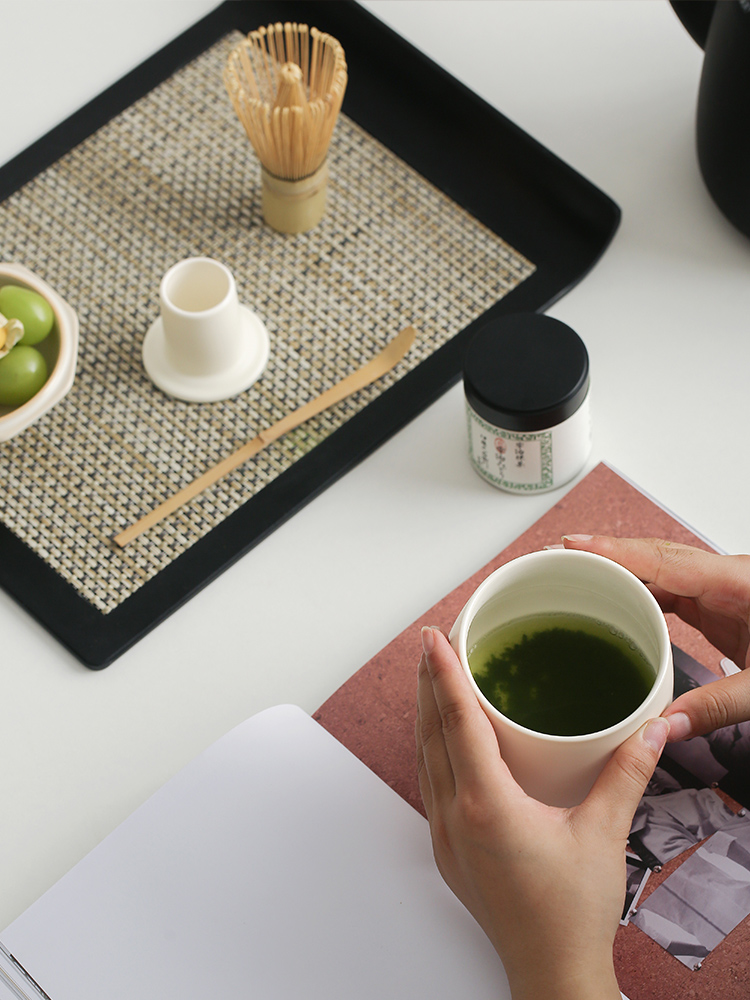 INS Cream Matcha Tea Set Song Dynasty Tea Dispenser Set Ceramic Tea Bowl Hyakubunri Gift Set