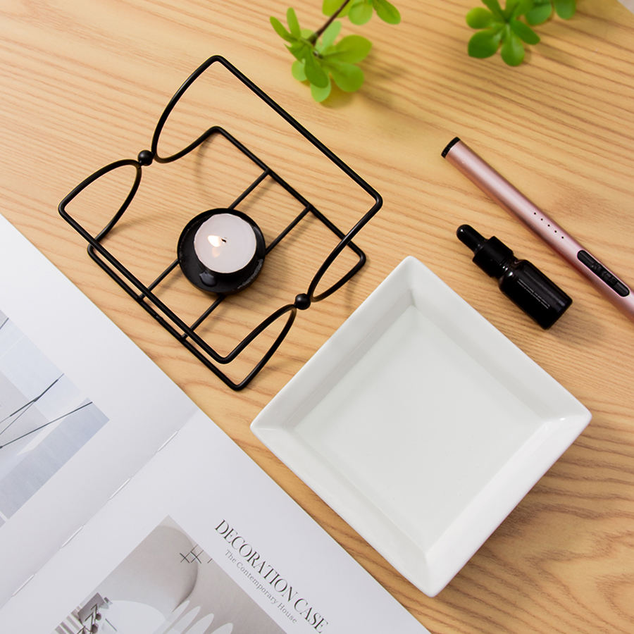 Nordic Creative Tealight Candle Holder Wax Melt Warmer Home Decor Aromatherapy Essential Oil burner Ceramic