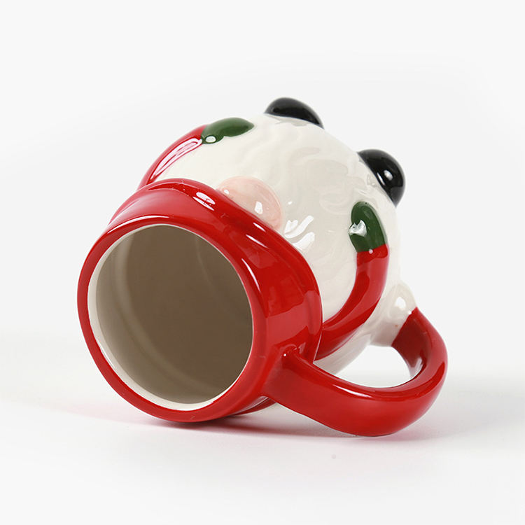 Recommend Christmas Decoration Santa Claus Ceramic Mug Milk Mug for Christmas Home Decoration