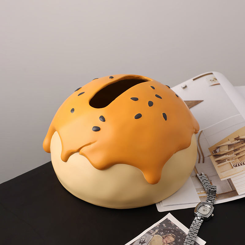 Creative Cartoon Egg Yolk Crisp Tissue Box Bedroom Bedside Decoration Ornaments