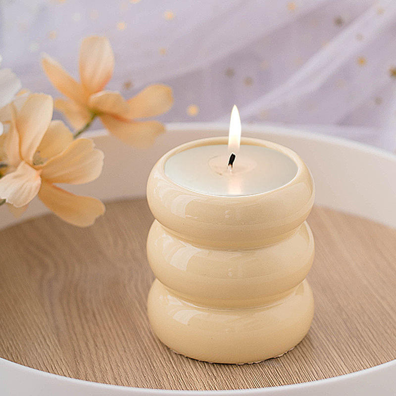 Novelty Custom Aroma Home Decor Eco-Friendly Luxury Ceramic Vessel Soy Wax Scented Candles