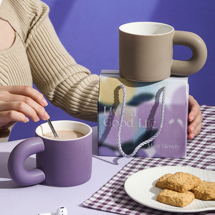 Hot Sale Gift Porcelain Mug Ceramic Cup Handle Ceramic Coffee Cup Mug