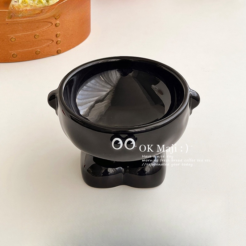 Eco-Friendly Ceramic Bottle-Shaped Pet Bowl Elevated Dog and Cat Food and Water Bowl Specific for Cat Serving