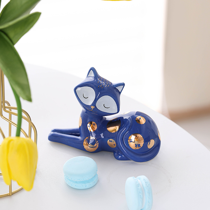 Ceramic Kitten Arrangement Cute Small Arrangement Ceramic Arrangement Gift Cat