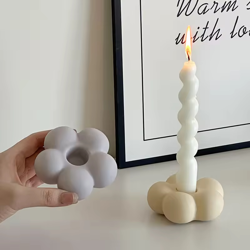 Purtător de Lumânări Ceramic pentru Decor Casa și Nuntă Candelabru pentru Decor de Masă Luminări Colorate Stand