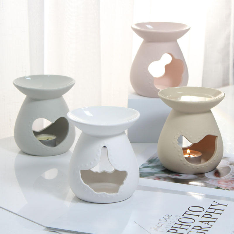 Wholesale House Tealight Wax Melt Warmer Aroma Ceramic Oil Burner for Fragrance Oil
