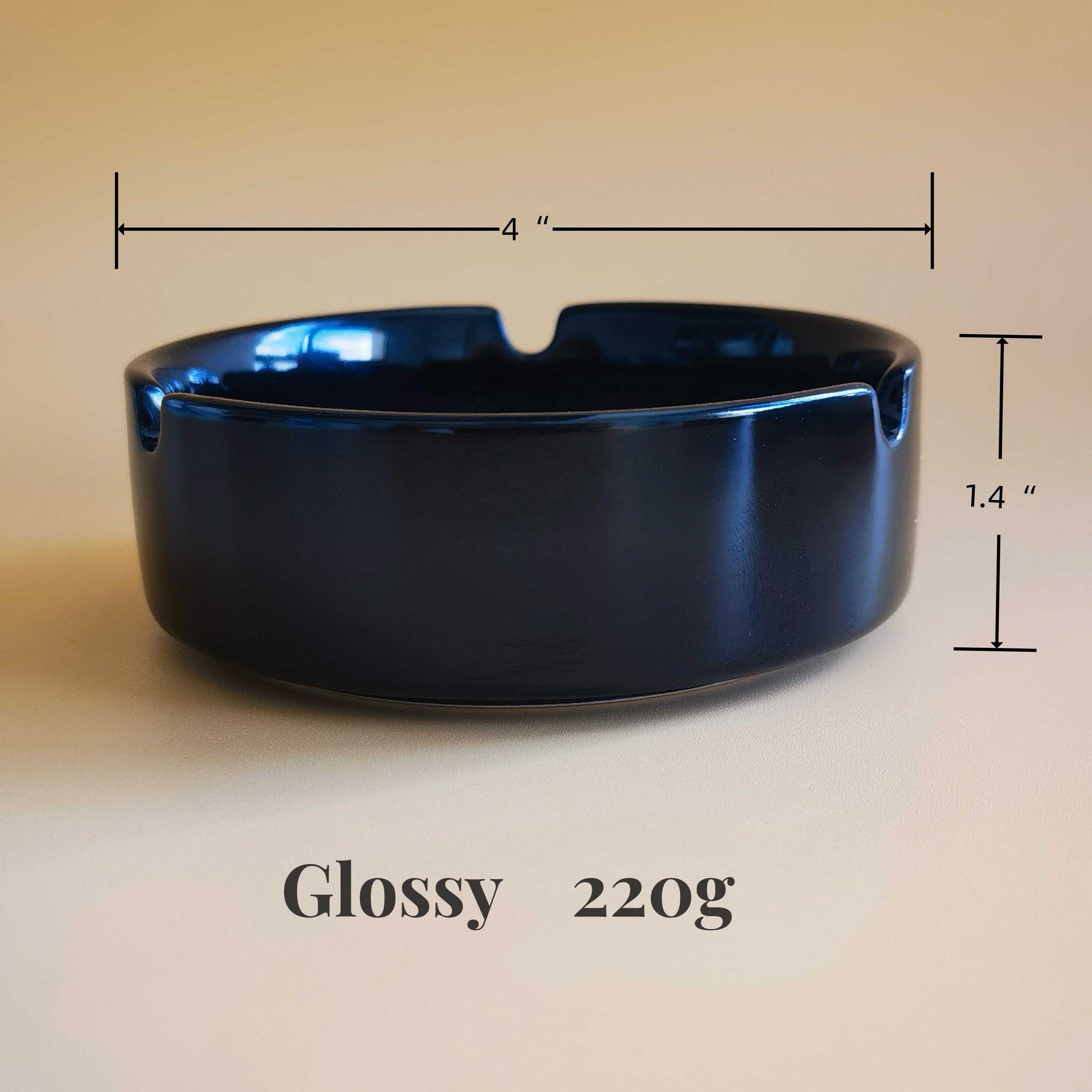 Custom Logo Pattern Porcelain Cigar Cigarette Ashtray Personalized Ceramic Ashtray As Promotional Gifts