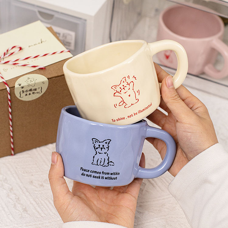 Hot Sale Porcelain Coffee Mug Espresso Ceramic Cup Coffee Tea Cup and Saucer Set Modern Tea Cup Set