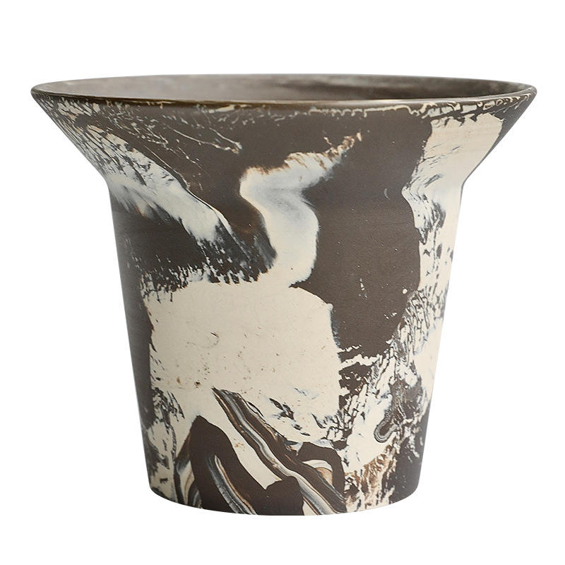 Nordic Unique Garden Home Outdoor Decor Pottery Bonsai Pot Succulent Planter Ceramic Flower Pots for Indoor