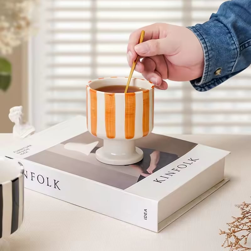 Vasos para Velas Decorativos com Listras para Ornamentação de Casa Presentes para Aniversário Casamento Meditação Ação de Graças Dia dos Namorados