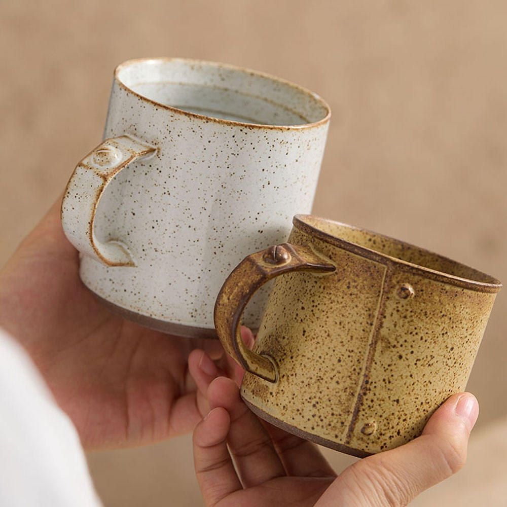 Factory Vintage Simple Handmade Matte Ceramic Coffee Mug Porcelain Clay Cup