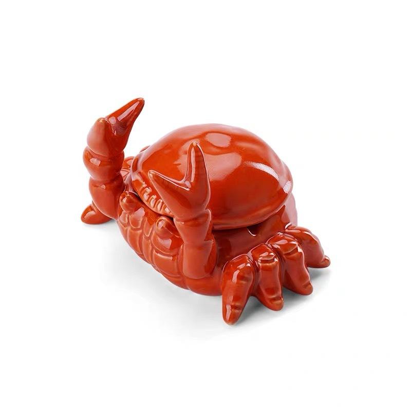 Wholesale Ceramic Crab Design Ashtrays for Home, Beach House, Smoking Lounges - Durable, Artistic, Easy-Clean Surface