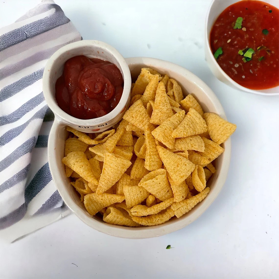 New Restaurant Cute Fruit Salad French Fries Dipping Sauce Bowls Custom logo Snack Dessert Ceramic Chips and Dip Bowl