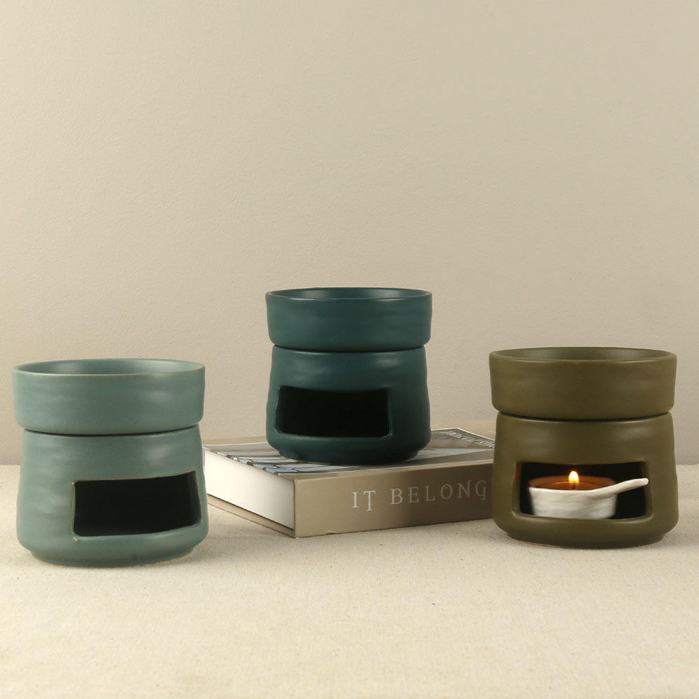 Aromatherapy Aroma Burner Ceramic Oil Diffuser Essential Oil Burner Wax Melt Burner for Yoga Spa Home Bedroom Housewarming Gift