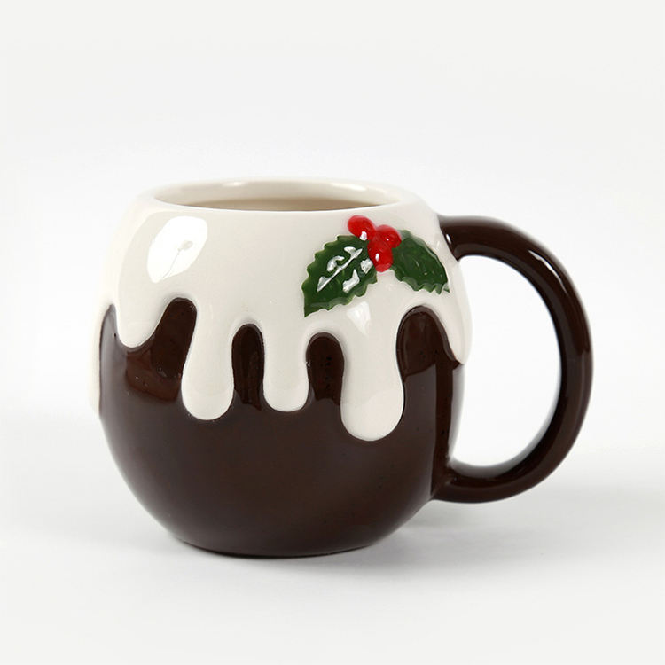 Favourite Christmas Decoration Christmas Snowman Ceramic Mug Milk Mug for Christmas Home Decoration