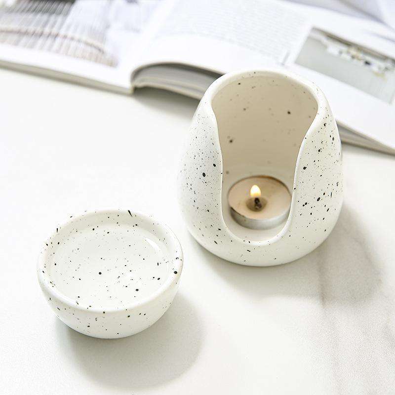Современная скандинавская керамическая подставка для благовоний с tealight, подставка для масла и воска