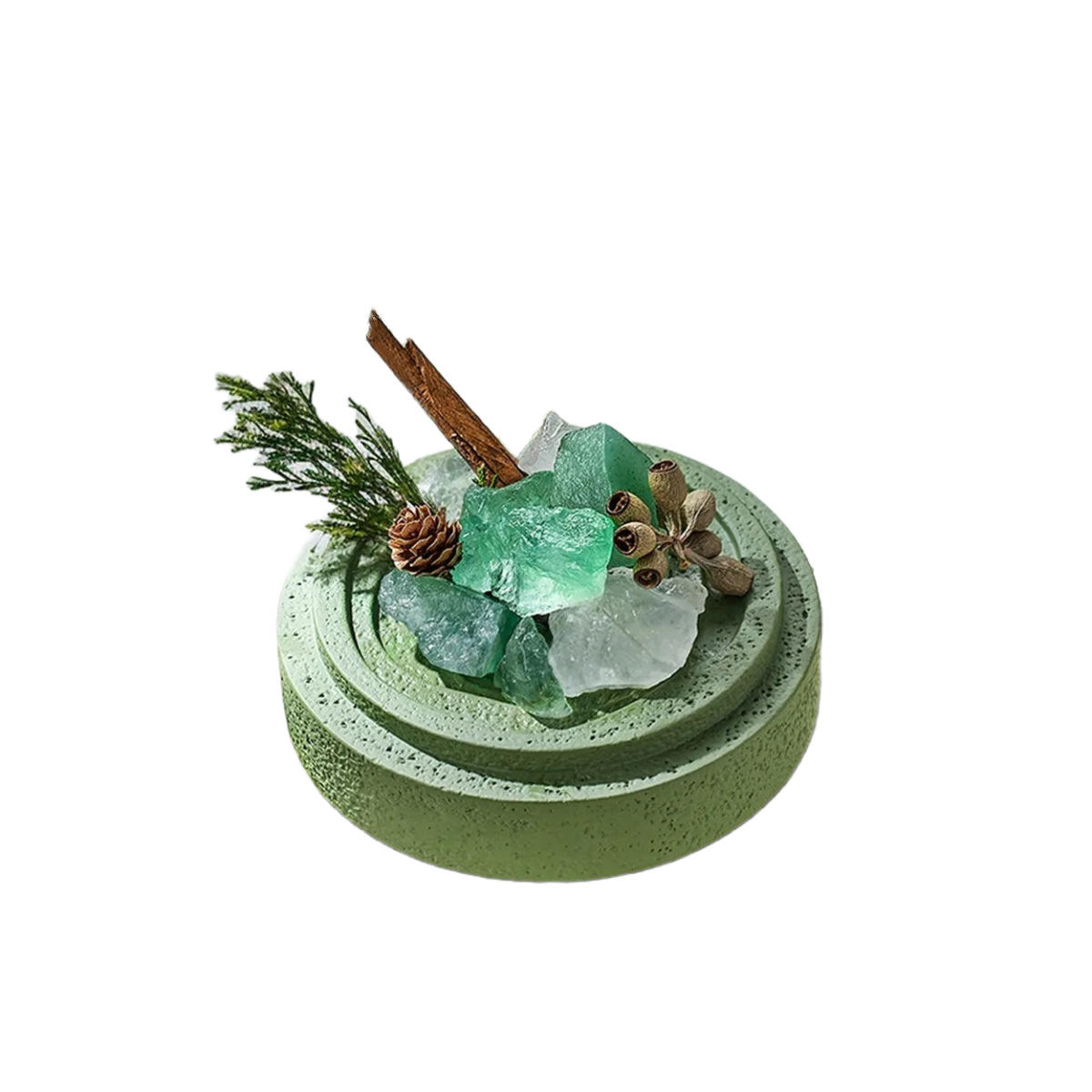 Customized Gift Box Natural Crystal Stone Aromatherapy Diffuser Premium Ceramic Oil Diffuser with Unique Fragrance