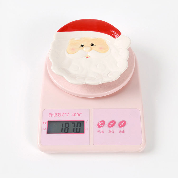 Lovely Christmas Decoration Santa Claus Ceramic Bowl for Christmas Home Decoration