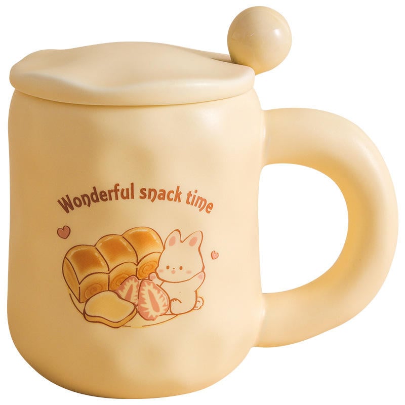 Mug Cup Ceramic Office Milk Cute Mugs Ceramic Coffee Coffee Cup Creative Cup Ceramic Mug with Lid