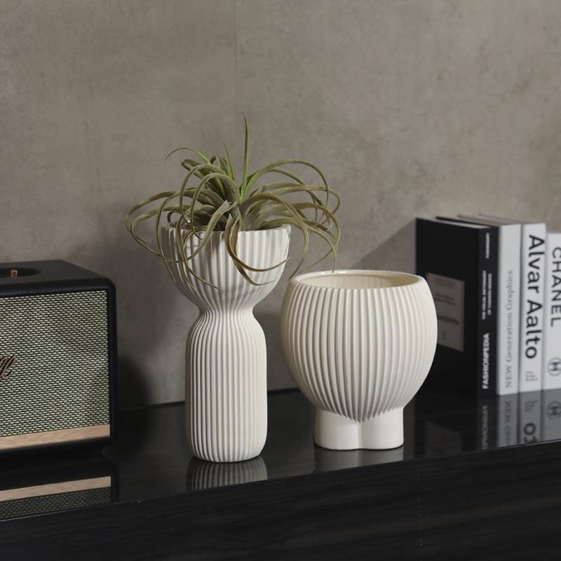 Vaso Cerámico Minimalista Nórdico para el Hogar, Adorno de Boda y Decoración