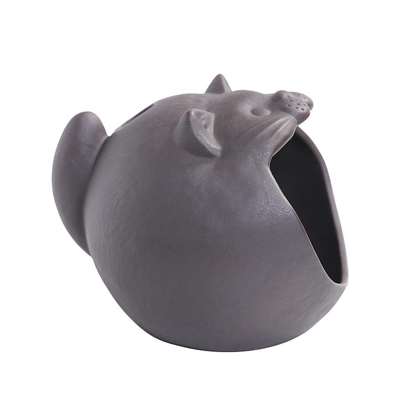 Cute Cat Mouth Design Custom Ceramic Censer Holy Wood Sage Incense Holder for Home and Office