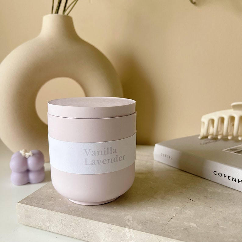 Homeware Tranquillity Collection Vanilla Scented Soy Wax Candle Luxury Wooden Combustion Custom Scented Candles Gift Set