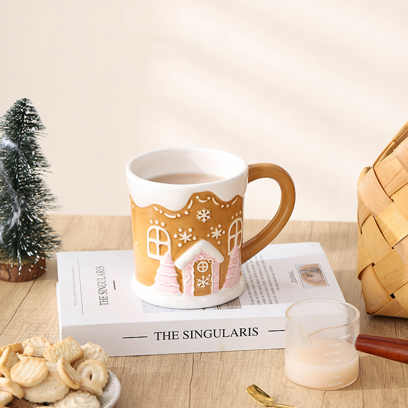 Christmas Shap Ceramic Mug Christmas Day Gift Milk Mug Coffee Mugs