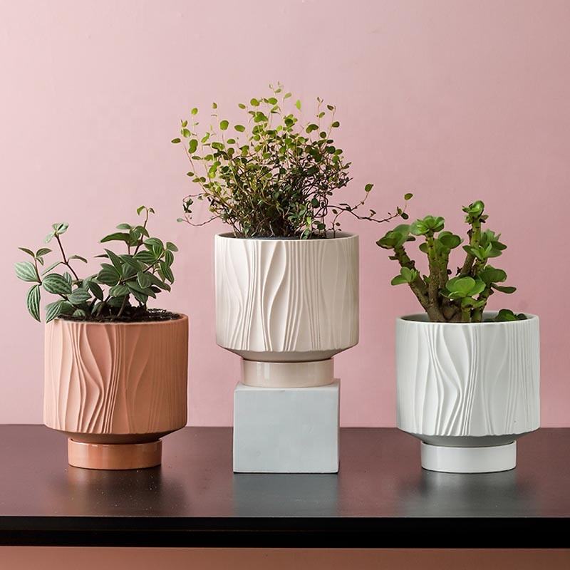 Nordic Modern Factory Supply Flower Planter Pots for Indoor Outdoor Garden Large Planting Pot Decoration