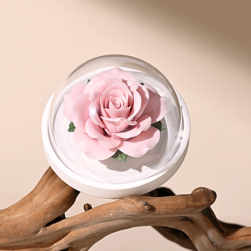 Set di Diffusore d'Aromi con Fiore di Peonia Fluttuante in Porcellana Bianca Non-ereditaria Dehua, Regalo per Matrimoni