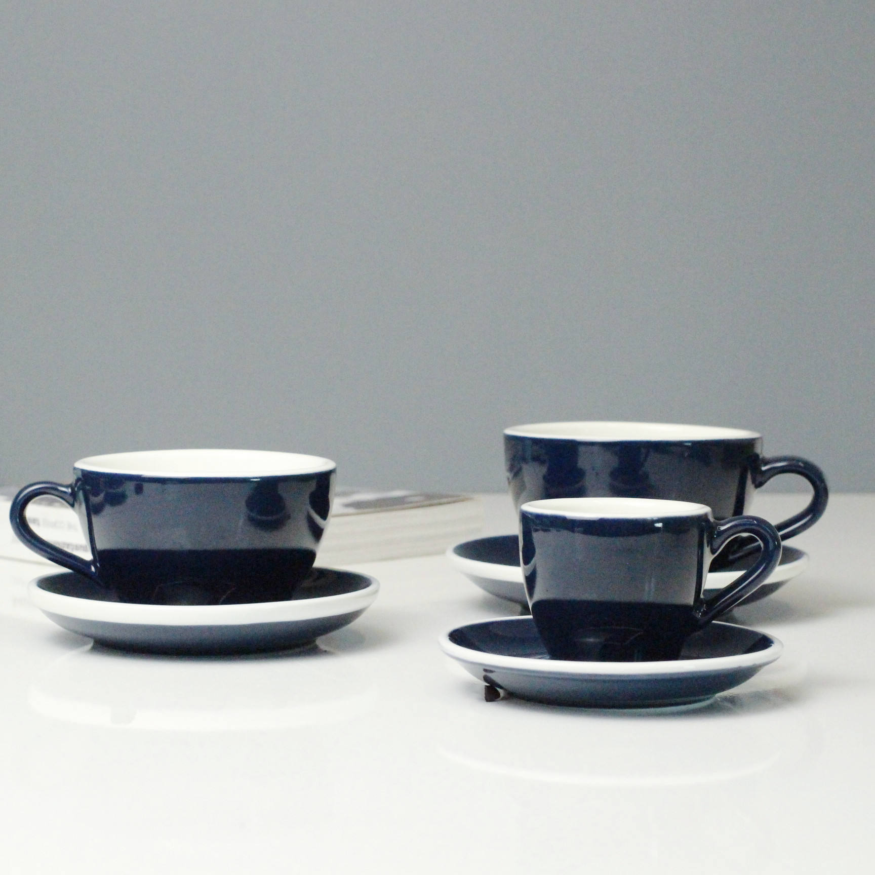 Espresso Cup and Saucer Ceramic Coffee Set Custom logo Porcelain Customized Color logo for Daily Use Coffee Shop