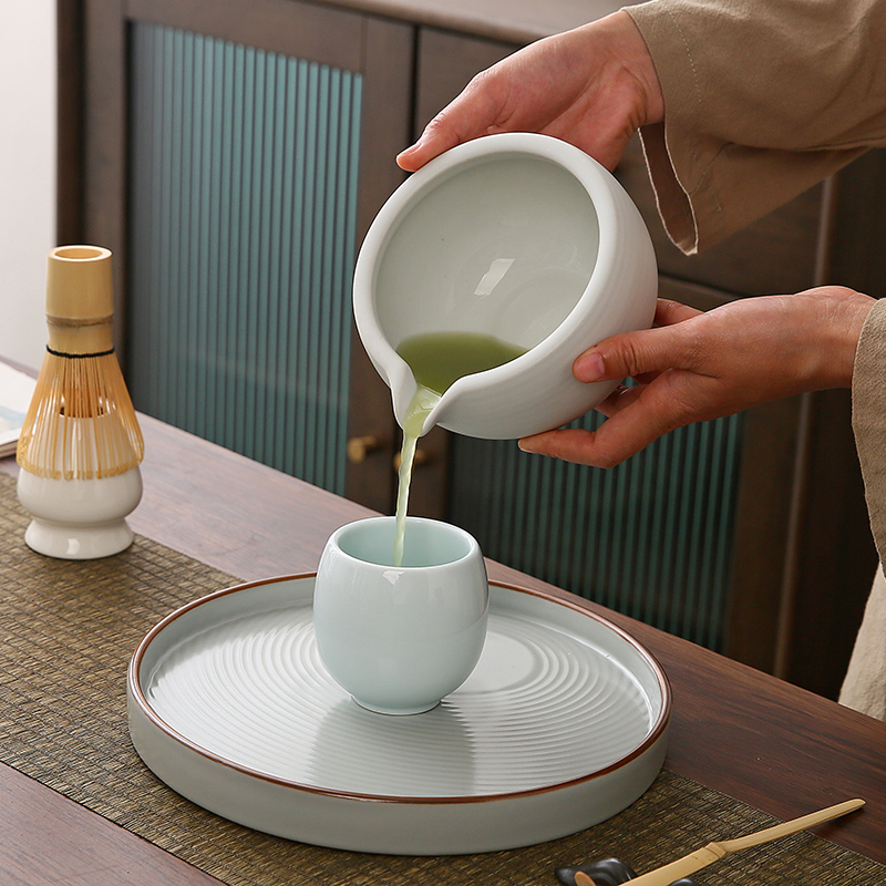 Matcha Bowl Ceramic Matcha Tea Bowl Set Tea Brush Bamboo Matcha Brush Momohonri Sung Dynasty Tea Ceremony Matching Plate