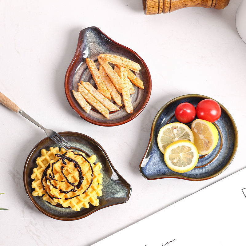 Ceramics Modern Glazed Chopstick and Spoon Rest Holder Factory-Fired Utensil Holder for Kitchen Use